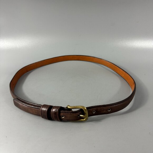 Coach Other - Authentic Vintage Coach # 2802 Brown Leather Slim Belt, Size 32/80